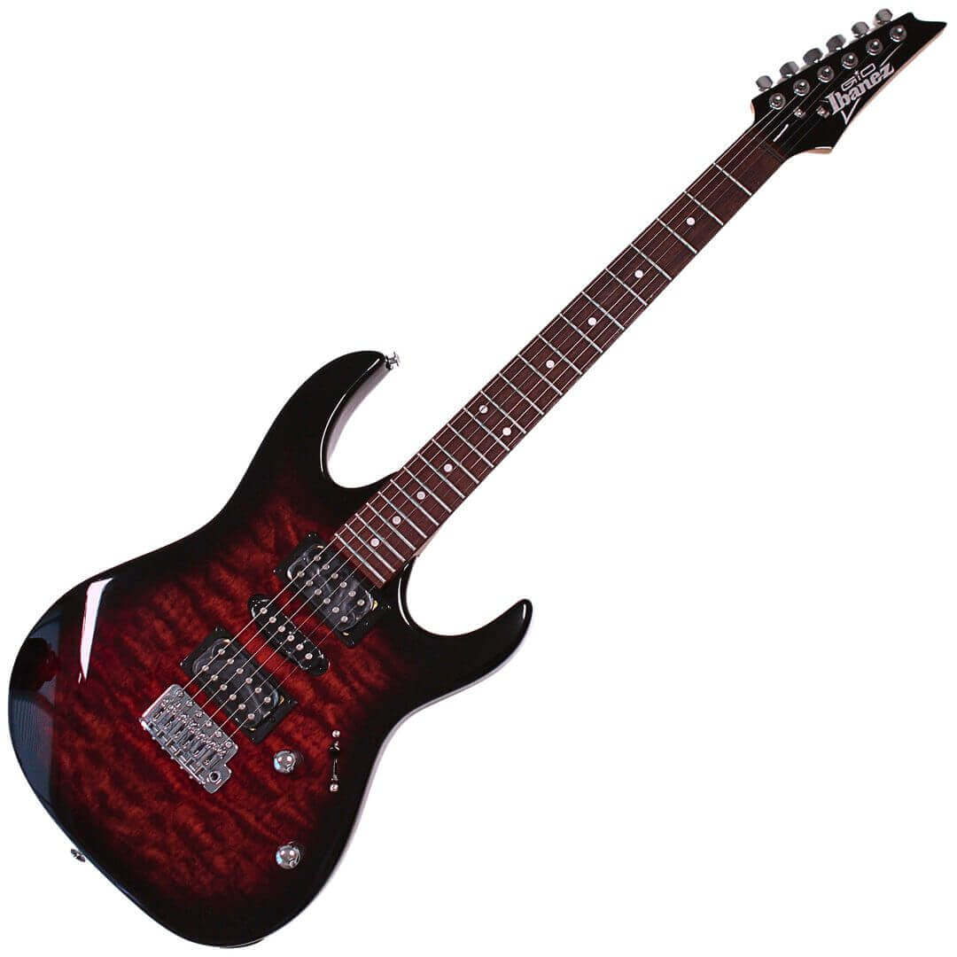 Ibanez GIO GRX70QA-TRB エレキギター（キルト調トップ／HSH配列 