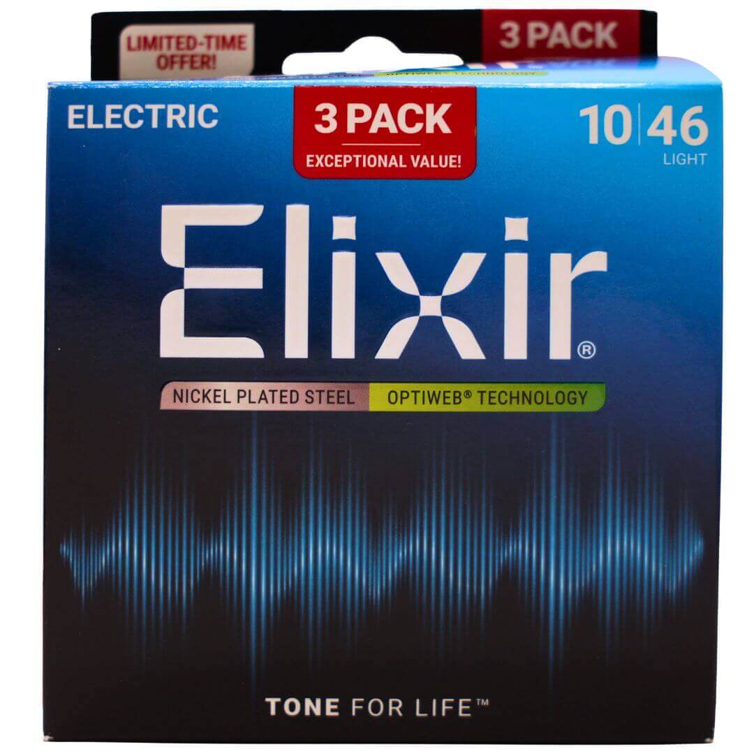 Elixir OPTIWEB エレキ弦 3セットお得パック | 西尾楽器オンラインショップ